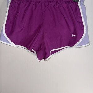 Nike Women's Athletic Shorts in Purple and White